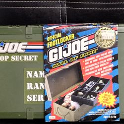 G.I.Joe official footlocker 30th anniversary storage locker