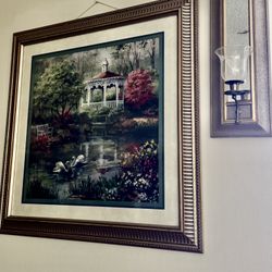 HOME INTERIORS“Vintage” Picture Wood Frame Measures 32” X 32” Large Size!