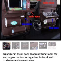 organizer in trunk back seat multifunctional car seat organizer for car organizer in trunk auto trush storage bag container