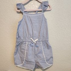 Toddler Girls Bundle 4T Rompers, Overalls, Dress