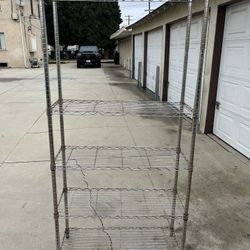 5 Shelf Metal Wire Rack Shelves Shelving 36x14x72h