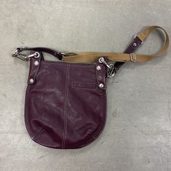 B Markowski Small Burgundy Leather Purse