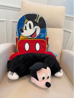 Mickey Toddler Backpack & Pillow