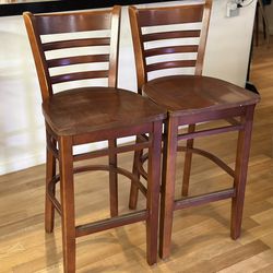 Wooden Bar Height Chairs