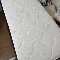 Twin Bed Set – Organic Cotton Mattress + Metal Frame