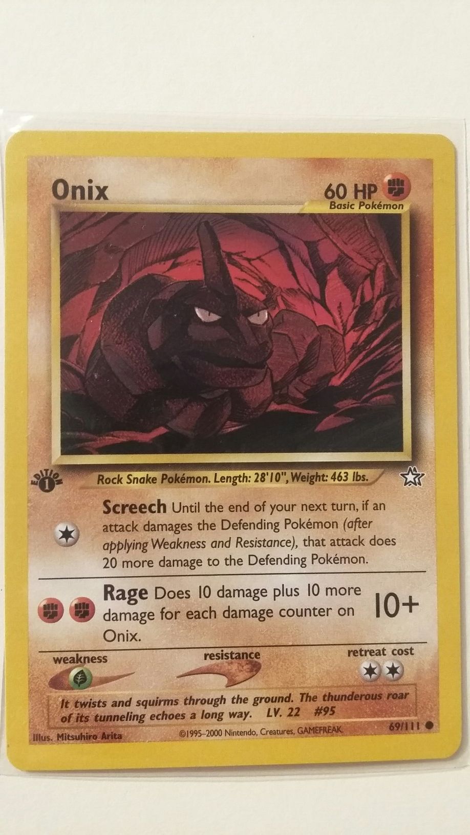 POKEMON ONIX 1ST EDITION MINT NM