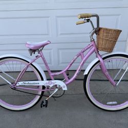 WOMENS BEACH CRUISER 26” With BASKET 