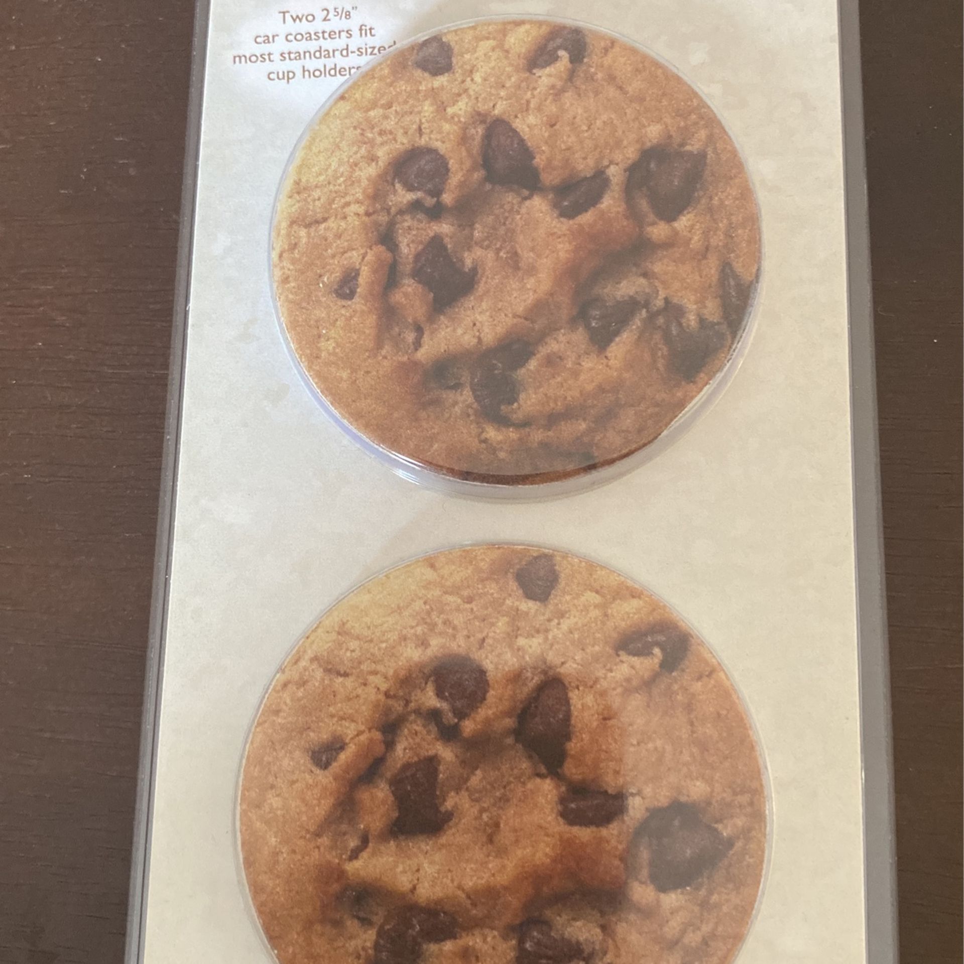 CHOCOLATE CHIP CAR COASTER STONE 
