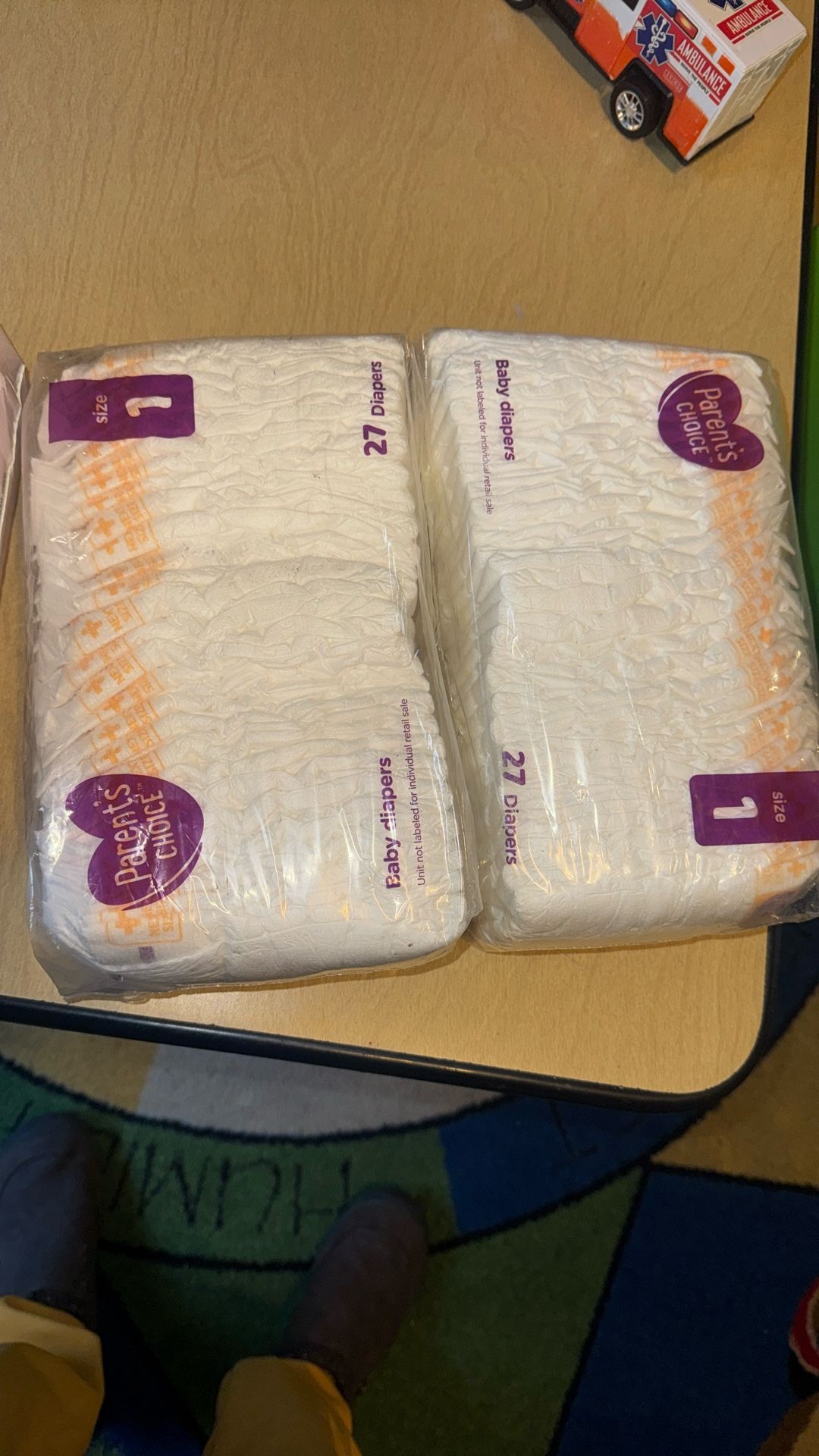 Parents Choice Baby Diapers 2 Packages Of 27 Each 