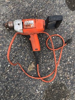 Black and decker half inch drill with courd power drill