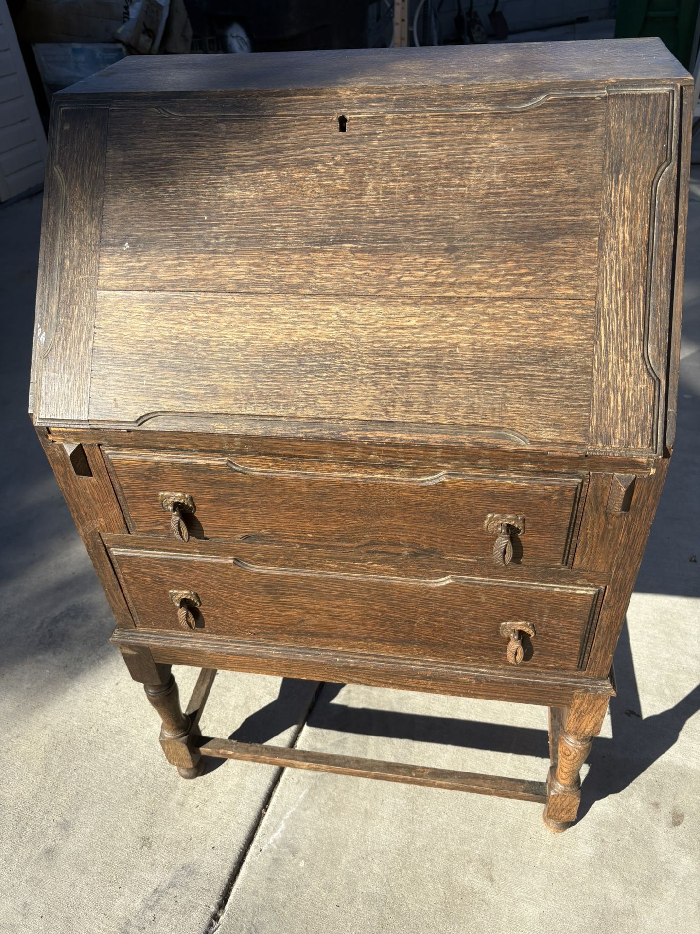 Oak Bureau or Writing Desk