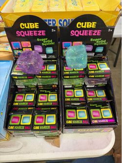 Squishy cube squeeze