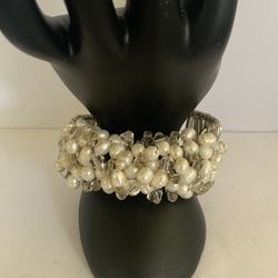 Fresh Water Pearl Bracelet Cuff 