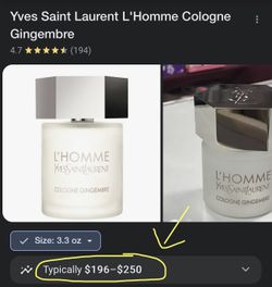 Brand New FACTORY SEALED DISCONTINUED YSL L Homme Cologne