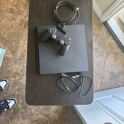 PlayStation 4 With Controller And Headphones 