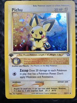 Pichu 12/111 Neo Genesis Holo 1st Edition