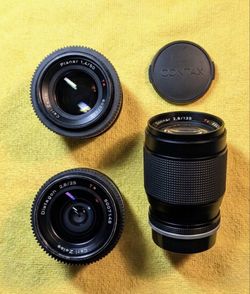 Carl Zeiss Contax Lens Set – 25mm, 50mm, 135mm