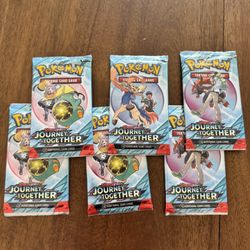 Pokemon Journey Together Booster Packs (Set Of 6)
