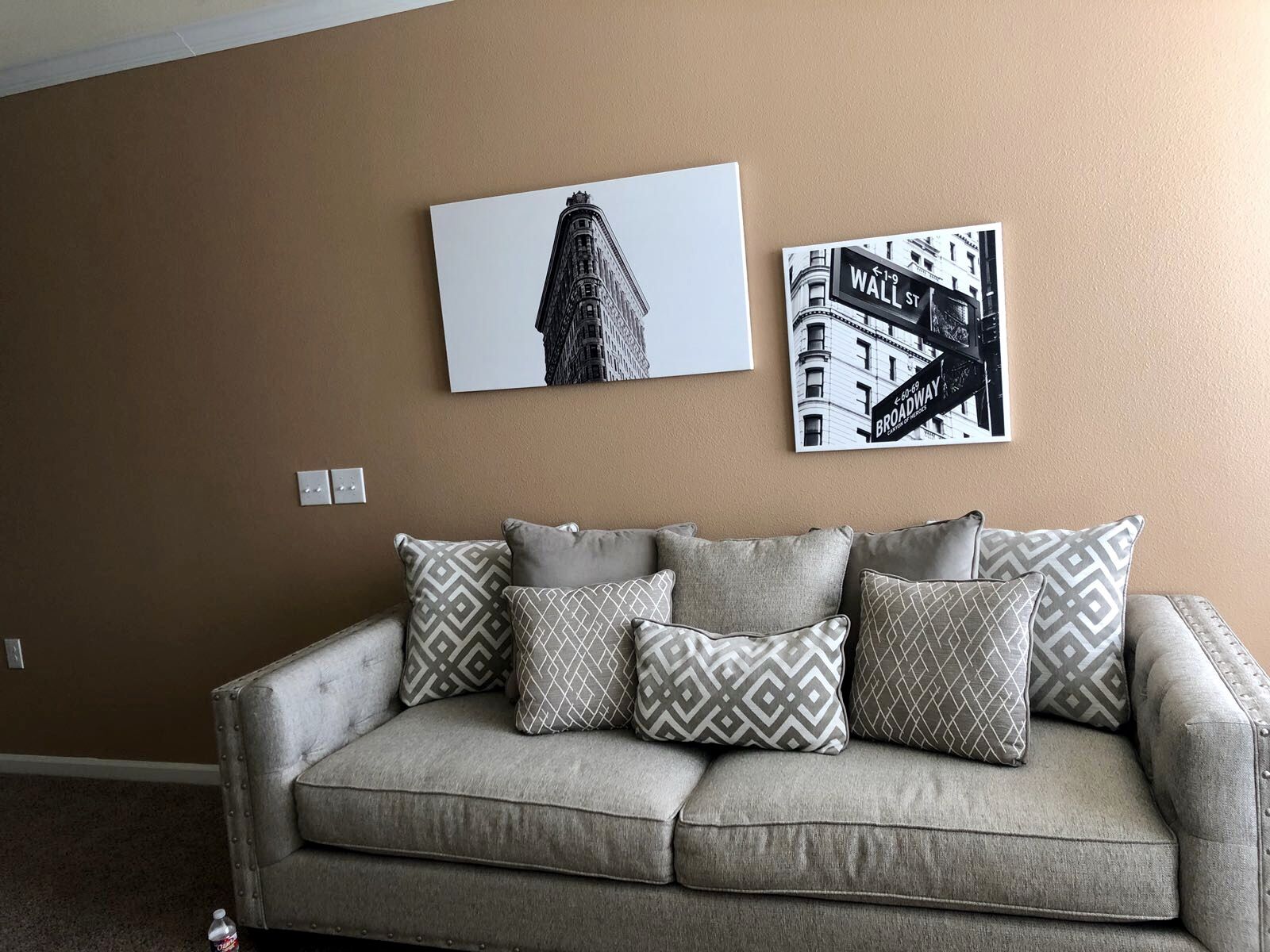 Cindy crawford home chelsea online hills beige sofa