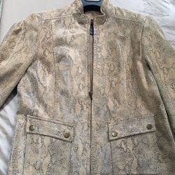 ALFANI PETITE leather jacket