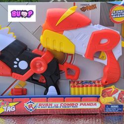 Dart Tag Ryan vs Combo Panda 6 Shot Blaster (**NEW**)