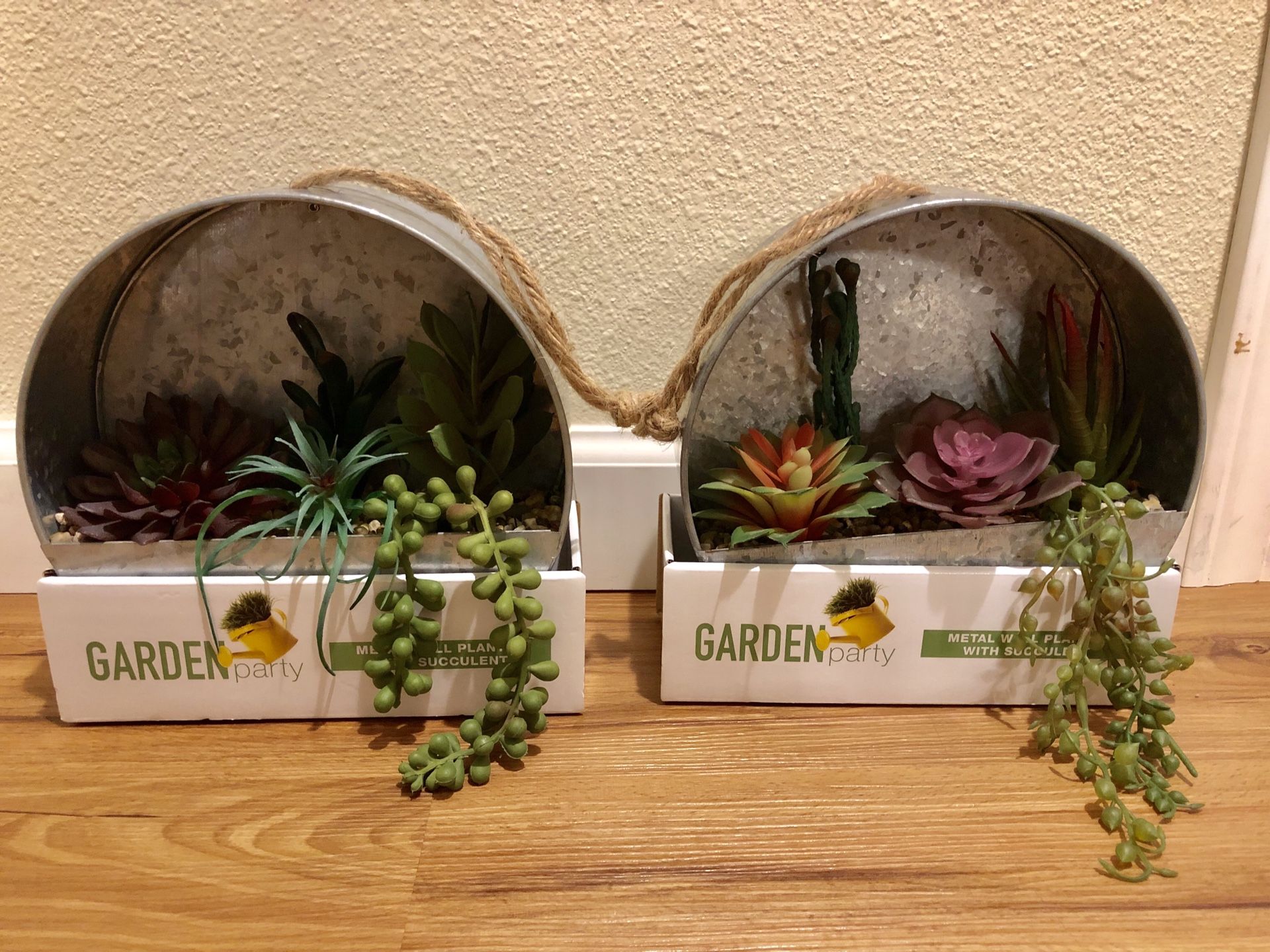 Fake succulents