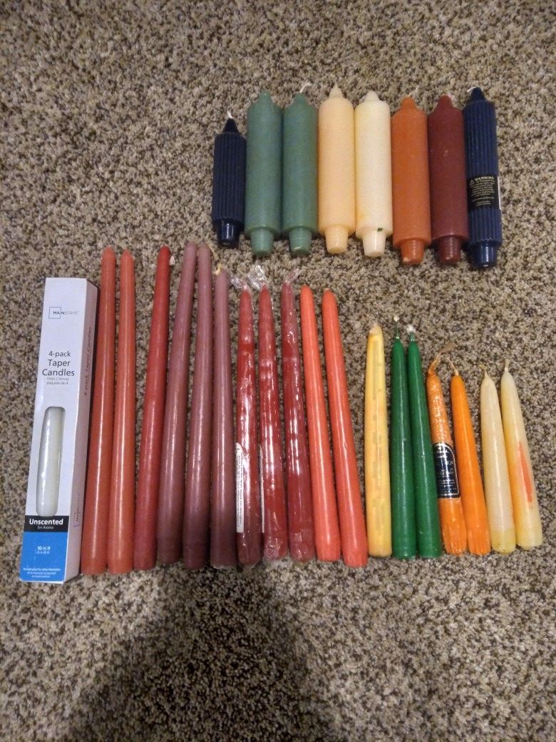 Assorted Unused Candles