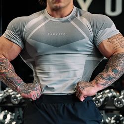 YOUNGLA Apex Compression Tee - Grey