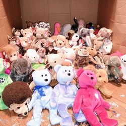 56 Beanie Baby Stuffed Animals