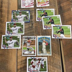 Washington Nationals Max scherzer And Juan Soto 2021 Topps Cards