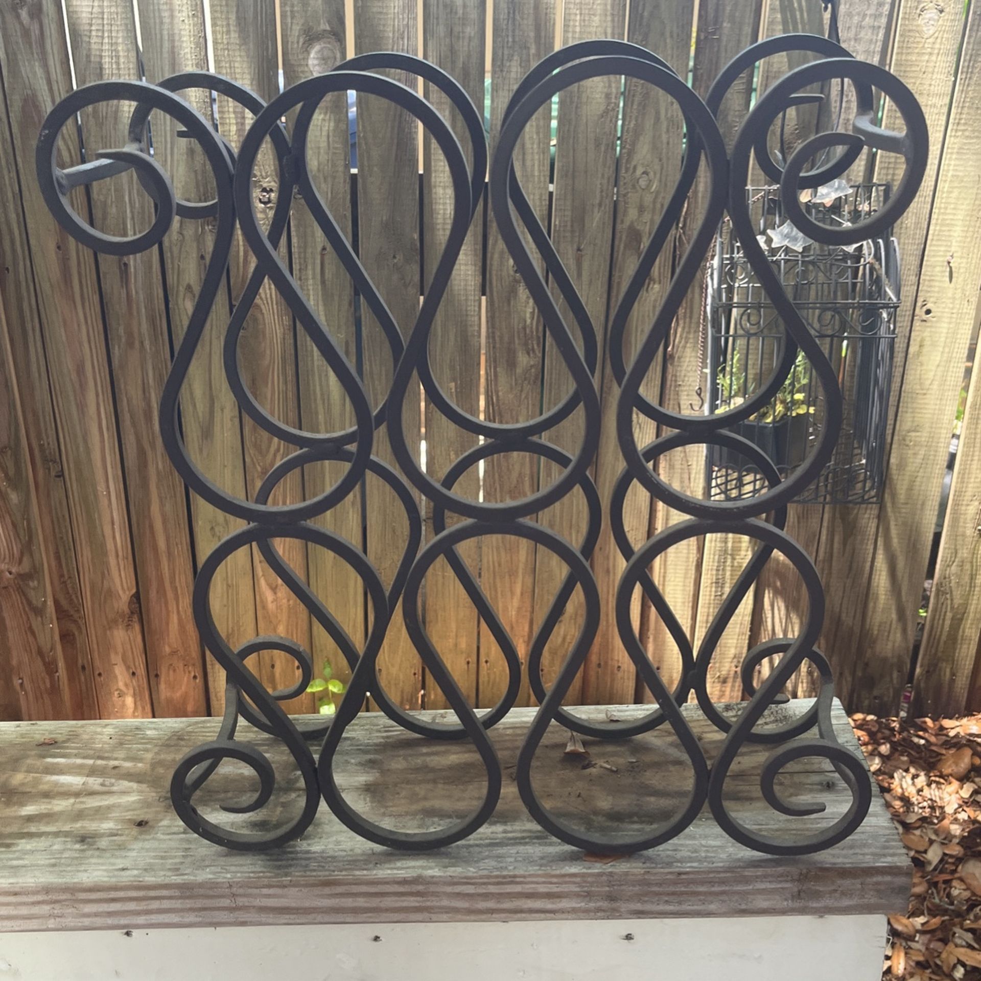 Wine Rack Wrought Iron