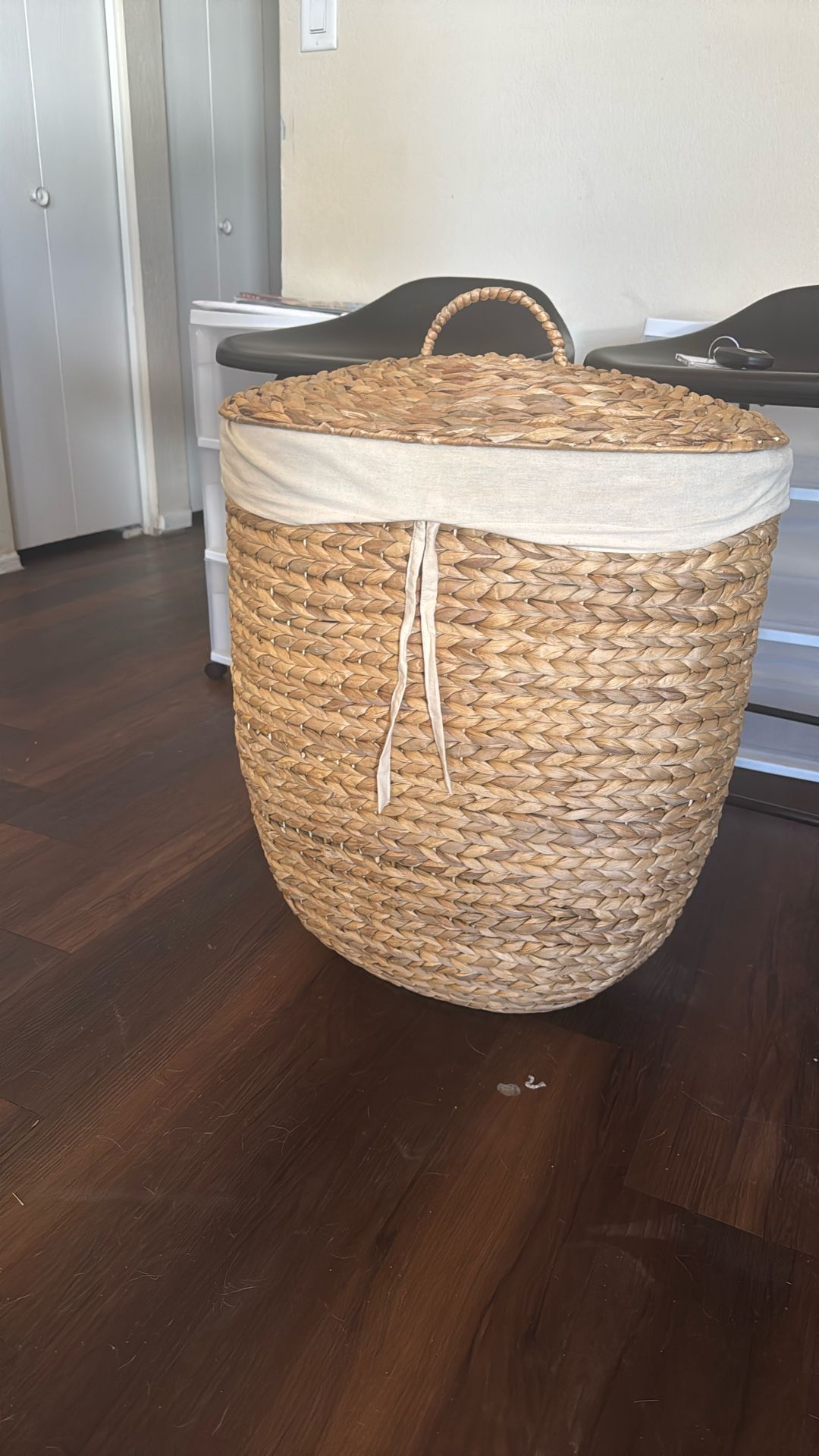 West Elm Wicker Hamper