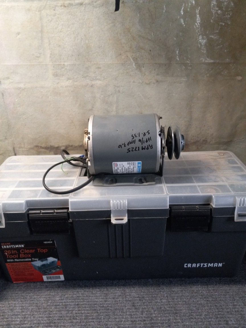 Electric Motor with Pulley