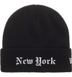 Supreme New Era Shop Beanie New York Black (FW26)