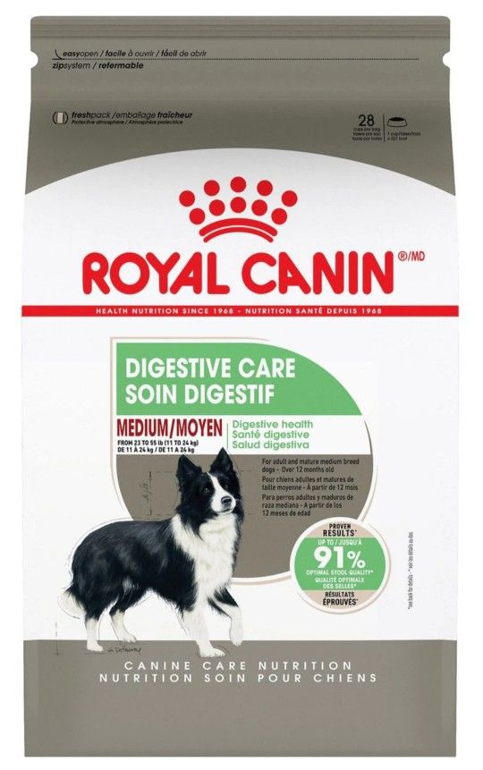 Royal Canin Digestive Care Medium Adult Breed Canine Care Nutrition Dry Dog Food 17lbs