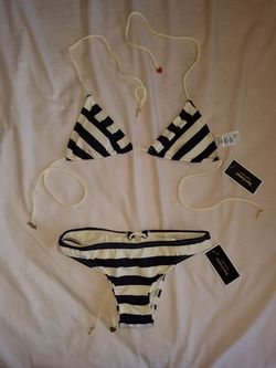 Juicy Couture stripe bikini (S)