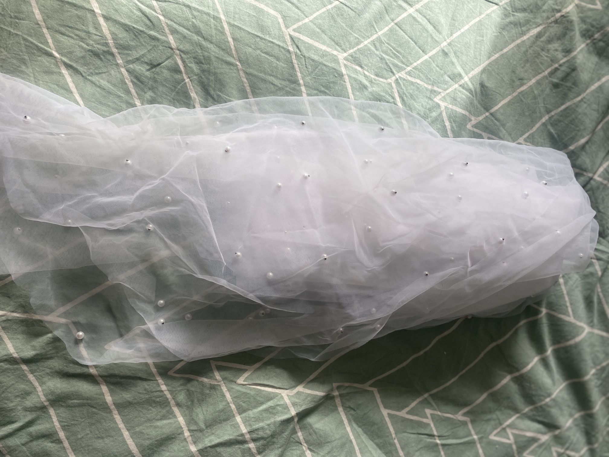 NEW Pearl Cathedral Length Veil 