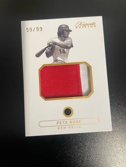 Pete Rose Keepsake limited edition relic card /99