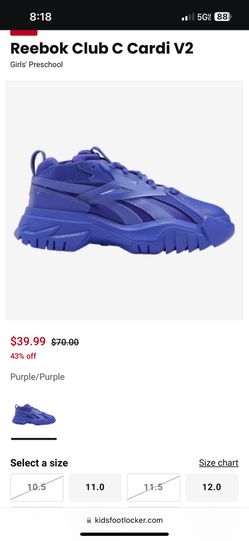 Reebok Club C  Size 1