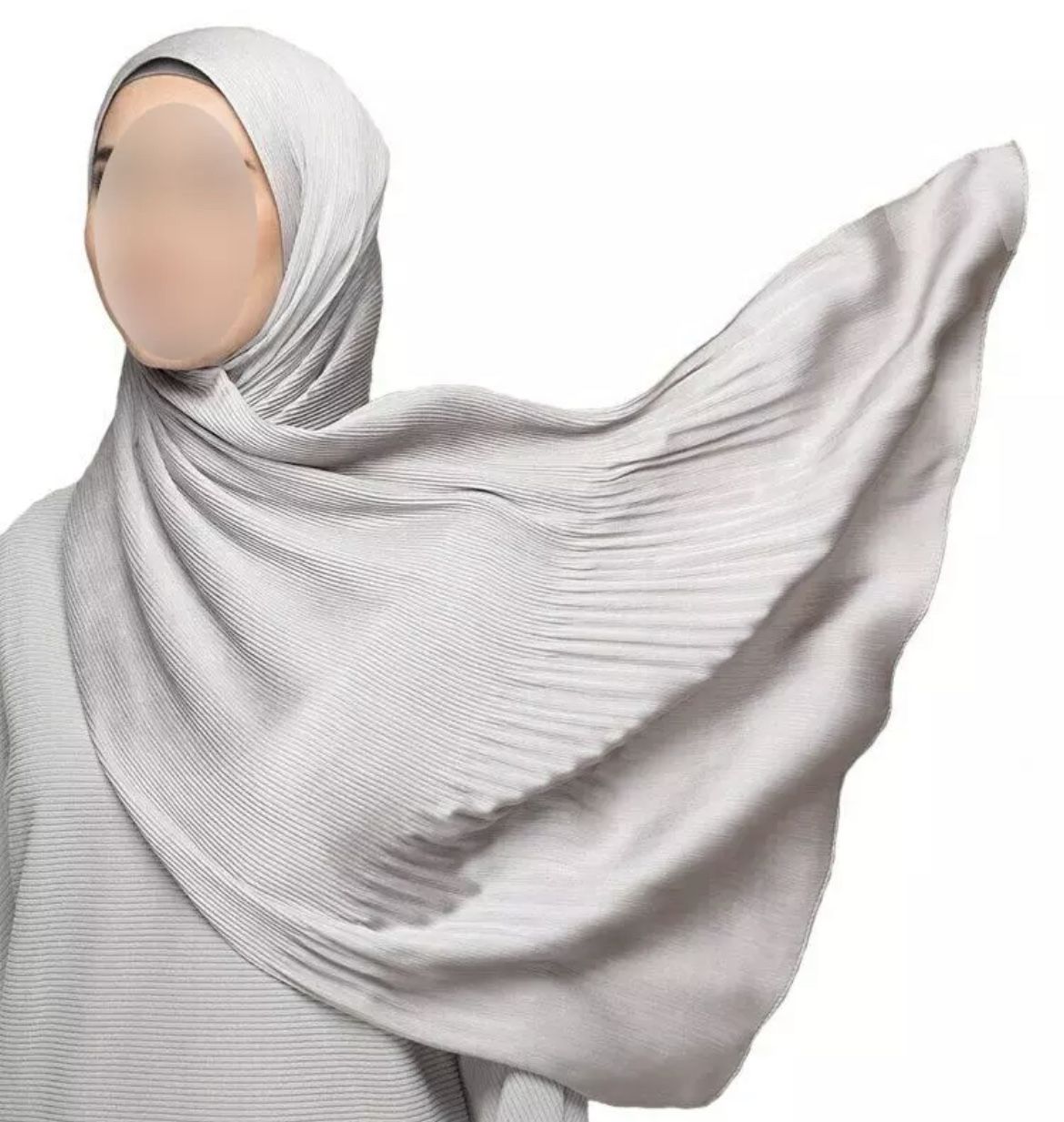 Hijabs Solid Color Shawls Headband Scarves/Scarf Pleated Crinkled