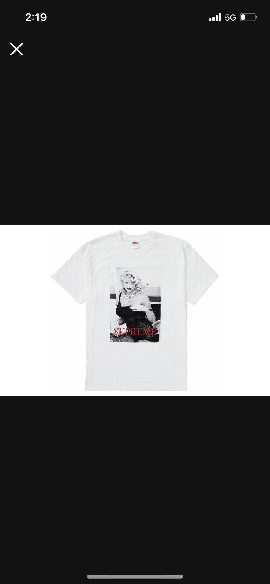 SUPREME 21SS Anna Nicole Smith Tee White