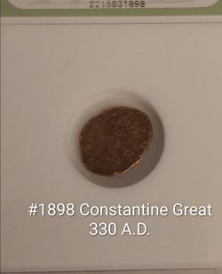 Ancient Roman Bronze Coin – Constantine the Great (c. 330–337 AD) – Genuine Artifact