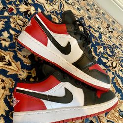Authentic Jordan 1 low- Bred toe, 4,4.5, and 5.5Y (GS)Grade School, $90