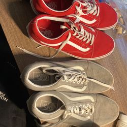 2 Pairs Of Vans Size 11