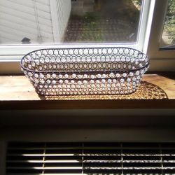 Beaded Wire Mail/Candle/Junk Tray