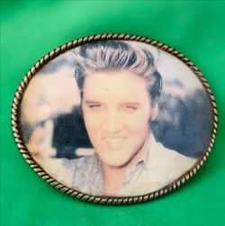 ELVIS PRESLEY METAL BUCKLE MADE IN SPAIN