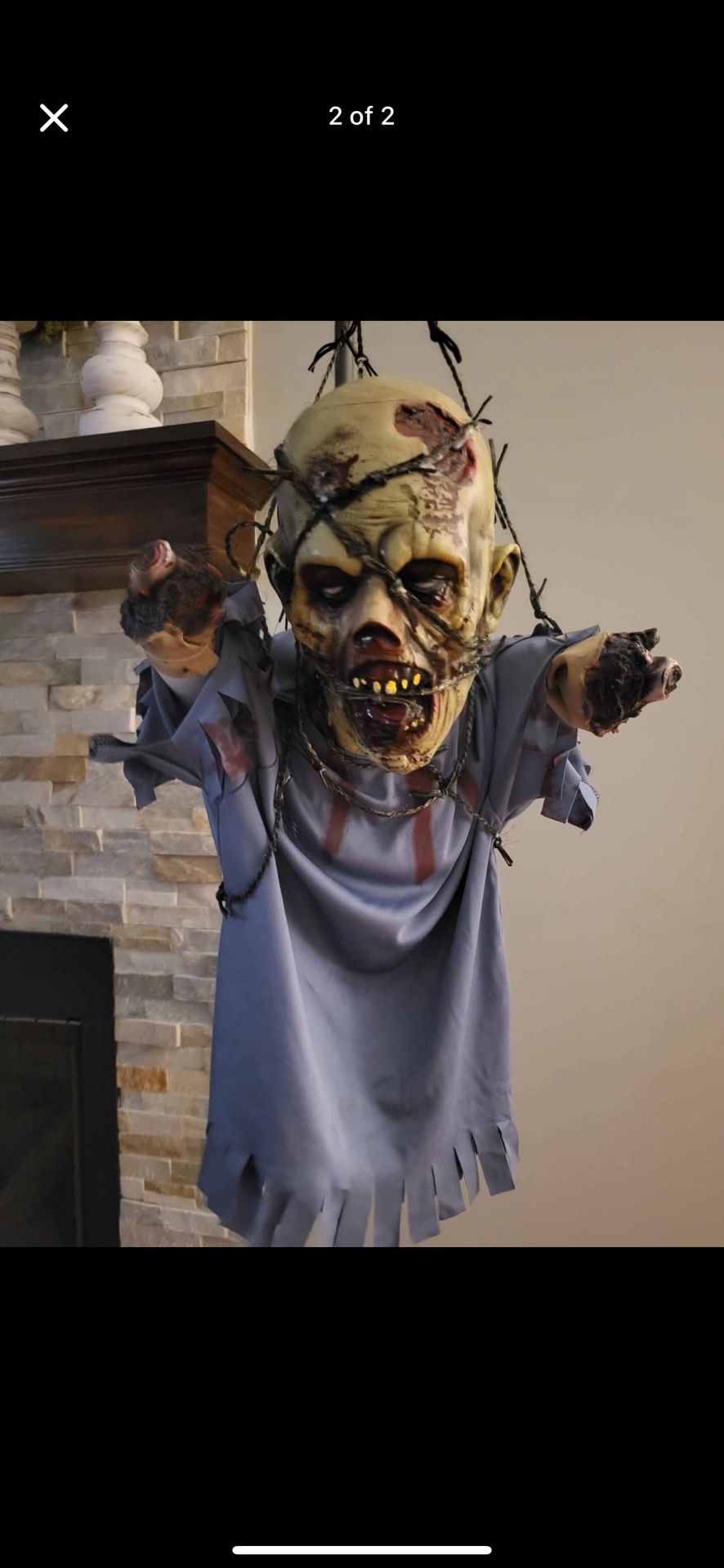 Hanging Barbwire Zombie 