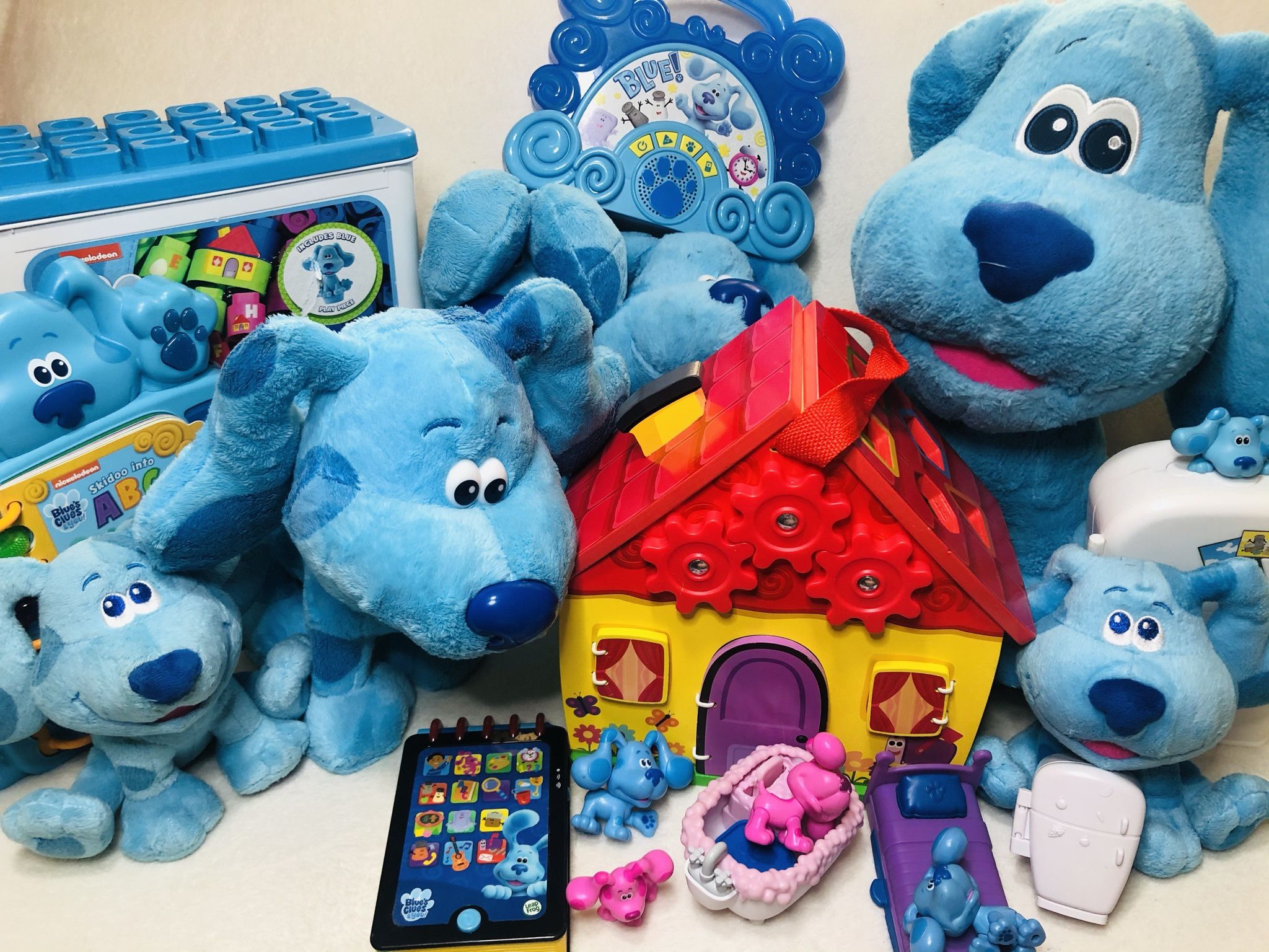 15lbs Giant Nick Jr Blues Clues Plush Toy Lot Blues Clues Learning Toys