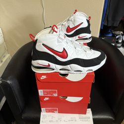 Brand new Nike Air Max Uptempo 95 White/Black/Red  Uptempo’s size 13 with original box and receipt.