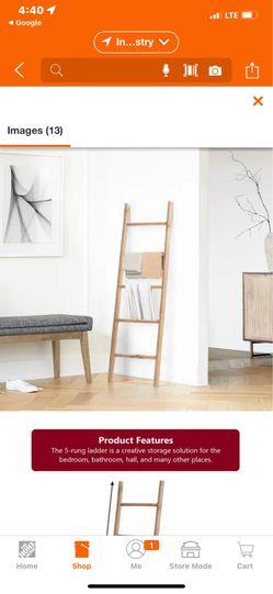 Wooden farmhouse-style bathroom living room towel rack